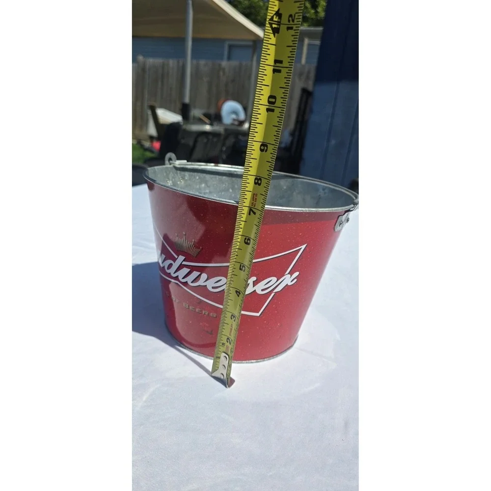 metal Budweiser ice bucket